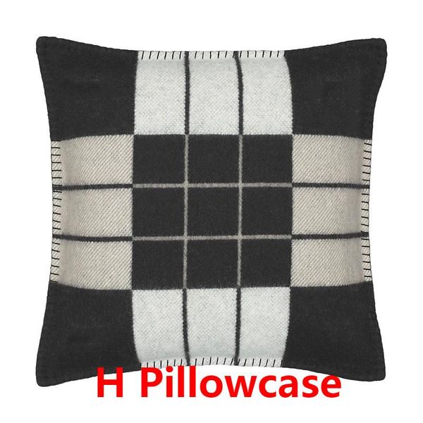 

pillow covers luxury h cashmere pillowcase crochet soft wool warm plaid sofa bed fleece knitted striped geometric cases
