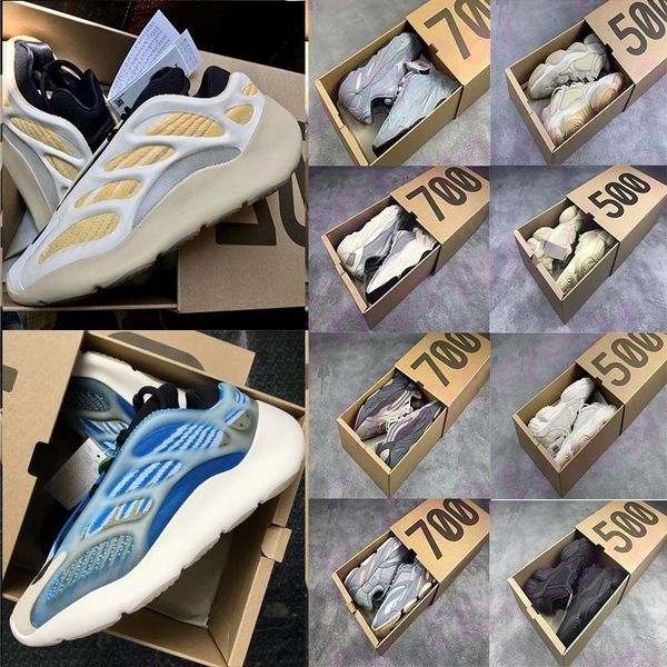 

with box mens casual shoes asriel israfil 700 v3 azareth srphym inertia static v2 500 stone blush men women sneakers trainers max size 36-46, Black