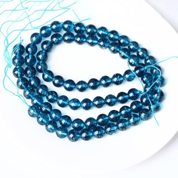 

other 6 8 10mm natural blue crystal beads for jewelry making diy handmade beaded charm bracelet necklace accessories wholesale