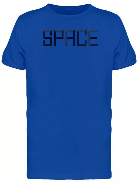 

Space Modern Font Tee Men's -Image by Shutterstock, White;black