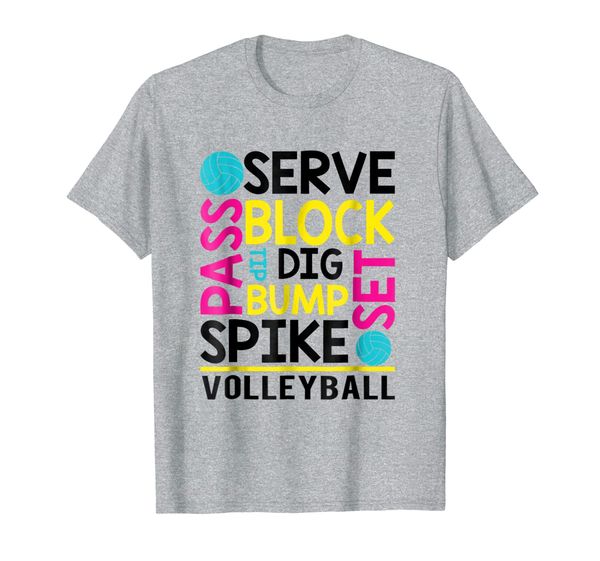 

awesome volleyball t-shirt - volleyball lovers tshirt, White;black