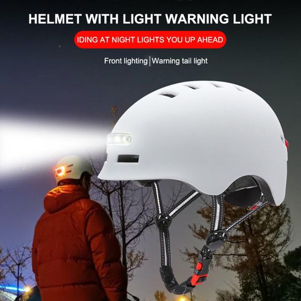 

cycling caps & masks intelligent bicycle with light car road scooter helmet electric battery, Black