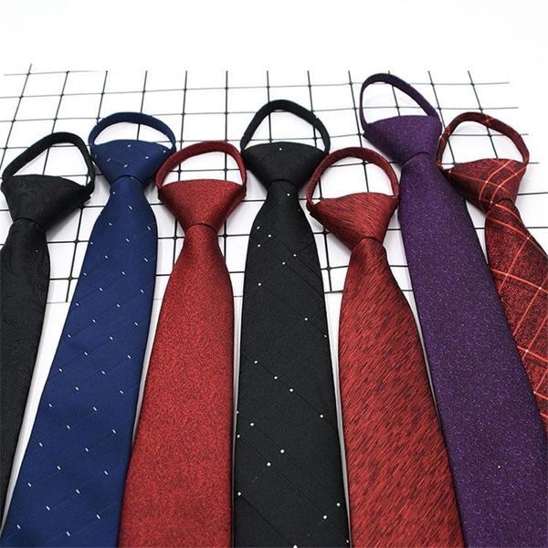 

ksig 7 ties cm men's mal wearno lazy people necktie 7 cm zippermen's formal wearno zipper necktie for lazy people, Blue;purple
