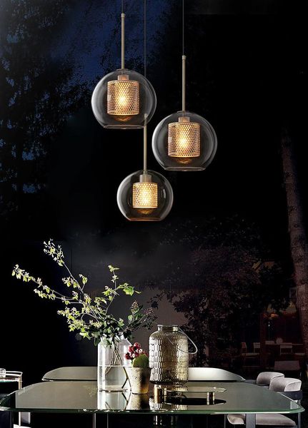 

pendant lamps modern lampen industrieel deco chambre crystal home decoration e27 light fixture bedroom living room industrial lamp