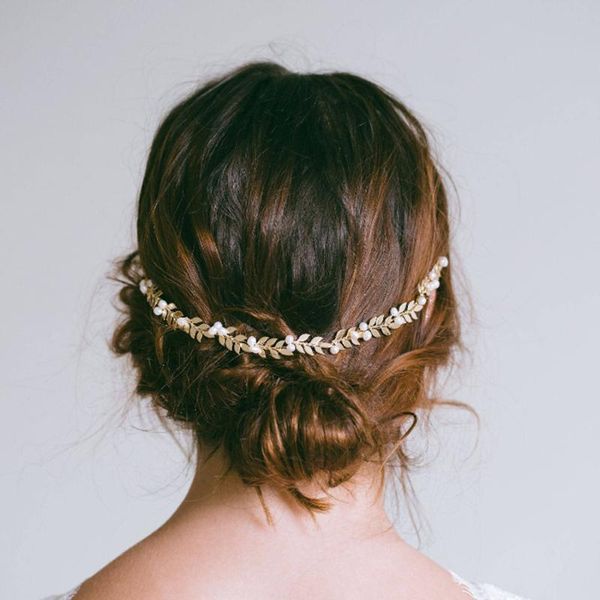 

hair clips & barrettes gold bridal headband pearl tiaras for women rhinestone wedding headpieces bride accessories prom birthday party, Golden;silver