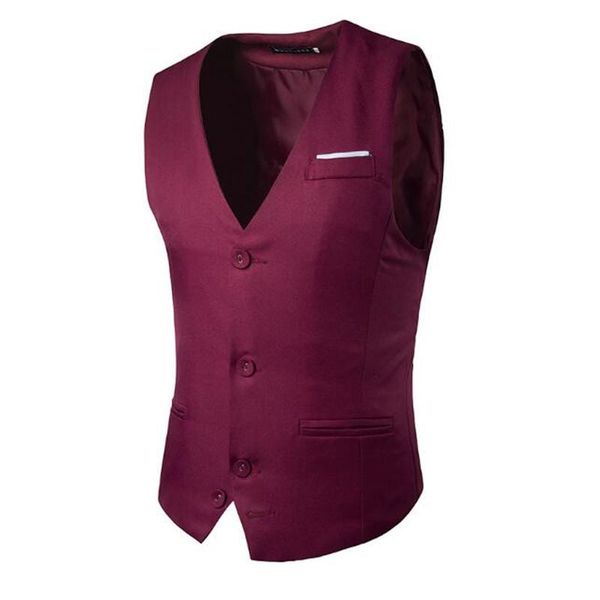 

men's vests customized casual fashion vest business formal suit gentleman, Black;white