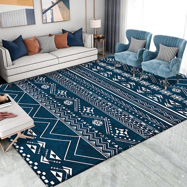 

carpets ins retro style bohemian abstract minimalist bedroom living room study corridor carpet non-slip mat