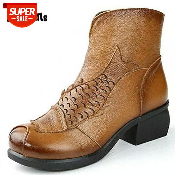 

dijigirls full grain leather women boots handmade genuine leather winter boots shoes woman ankle boots dropshipping #wg78, Black