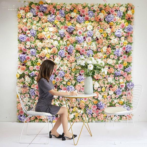 

decorative flowers & wreaths 1pc 60x40cm flower wall artificial plant wedding backdrop pographic background decoration birthday decor