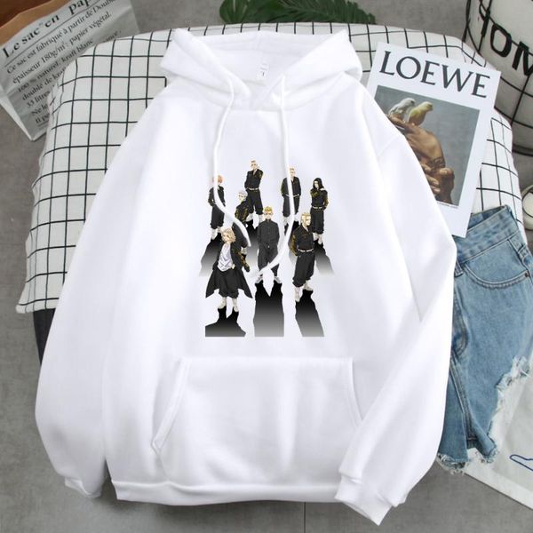 

men's hoodies & sweatshirts tokyo revengers anime character printing man hoodie comfortable korean male punk sweatshirt fashion casual, Black