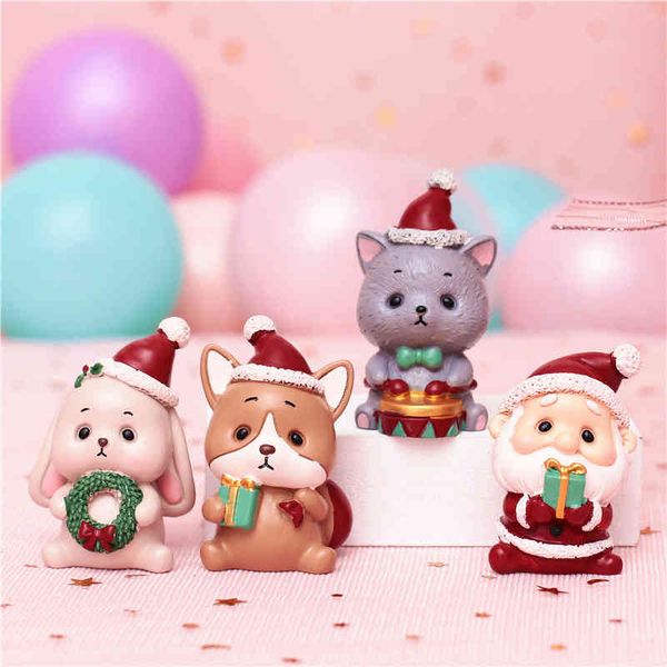 

christmas creative family resin craft trinket cartoon lovely gift cake decorative