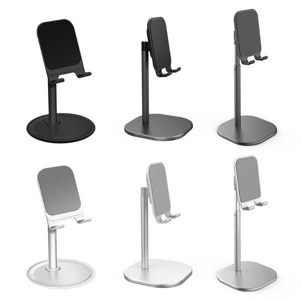 

cell phone mounts & holders retractable metal deskstand for live broadcast of aluminum alloy lazy tablet ipad universal mobile