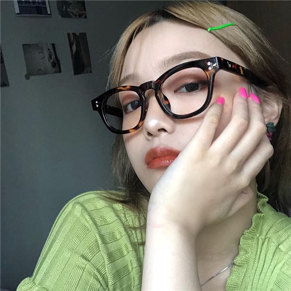 

vazrobe fashion glasses women male small square eyeglasses frames fake makeup female vintage nerd spectacles sunglasses, Black