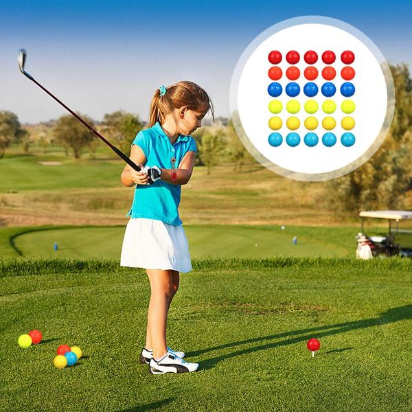 

golf balls 30pcs training children rubber golfs practice