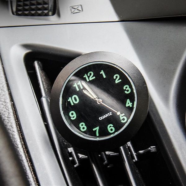 

interior decorations car accessories decoration stainless steel clock electronic watch air conditioning vent outlet quartz clocks