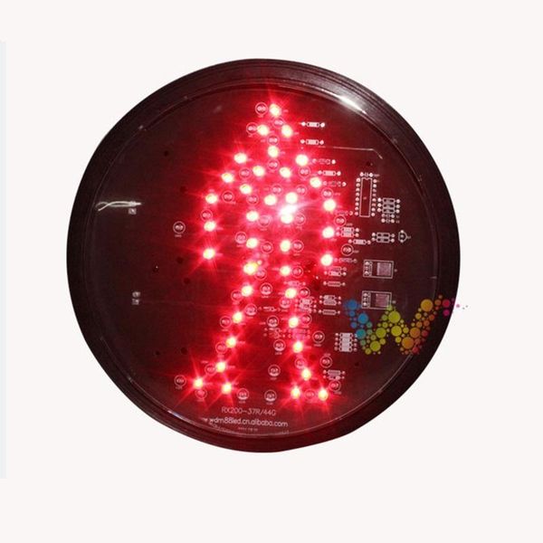 

red pedestrain 200mm led traffic light lampwick