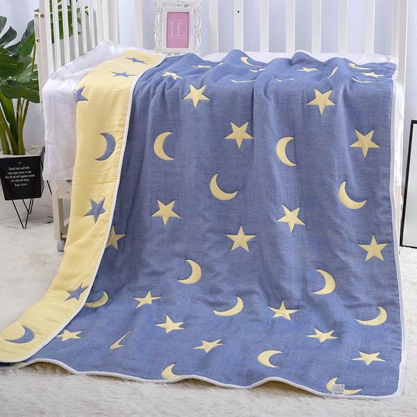 

150*120cm 10-layer baby blanket 100% cotton material quilt for born playmats healthy pregnant women 1.5kg blankets & swaddling