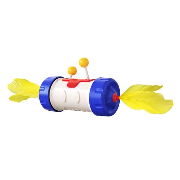 

cat toys 2021 kitten feather tumbler pet toy superlight non-toxic chasing&exersing