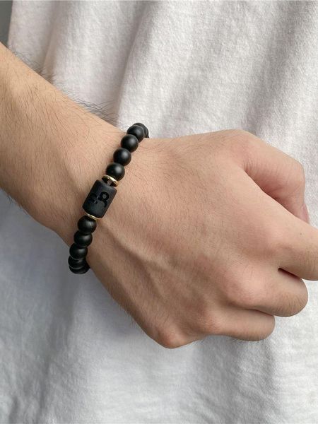 

bangle men women constellation jewelry zodiac sign bracelet gifts jw009, Black