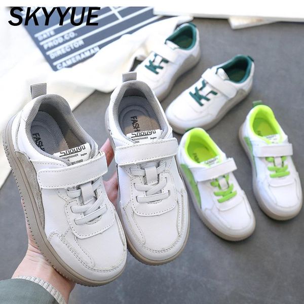 

sneakers kids sport boys genuine leather casual children brand black shoes baby girls mesh trainers spring, Black;red