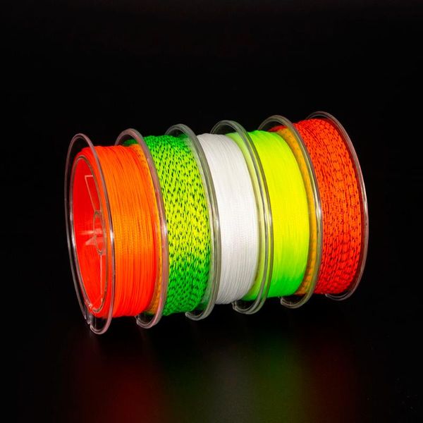 

braid line 20/30 lb polyester pound fishing backing trout ring three-color braided