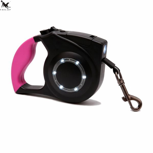 

dog collars & leashes [tailup]4mpet automatic retractable rope leash nylon extending puppy walking adjustable pet traction for 35kg dogs cl1