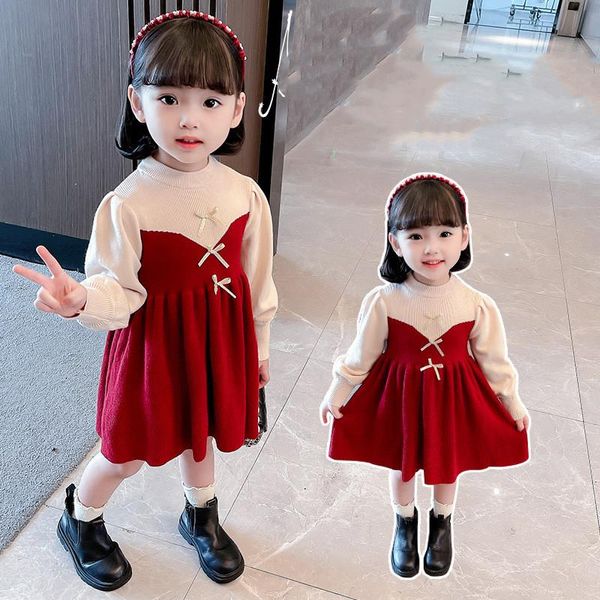 Abiti da ragazza Vestito da ragazza Bambini BabyﾠGonna 2021 Arriva Addensare Caldo Inverno Autunno Abiti da principessa Capispallaﾠ Abito da sera Cotone Bambini Coagulo