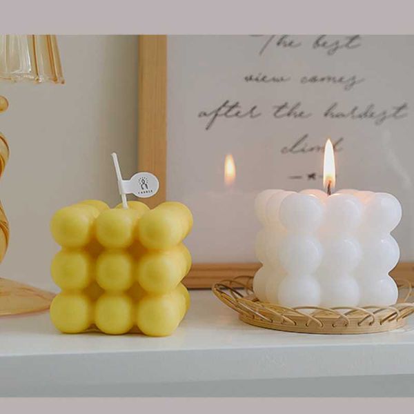 

candles creative magic scented bubble cube candle soy wax fragrance relaxing romantic gift home decor