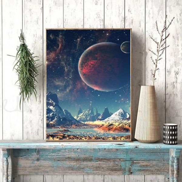 

paintings custom starry sky canvas art painting picture print animal wall poster living room bedroom modern decor