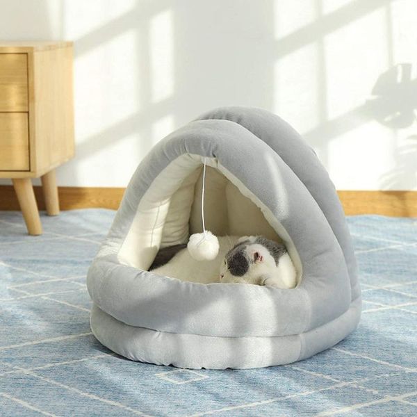 

pet house deep sleep cat nest winter warm closed soft mad beds & furniture
