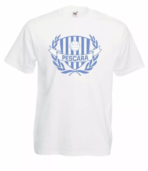 

t-shirt shirt j1505 pescara ultras football stadium terrace, White;black