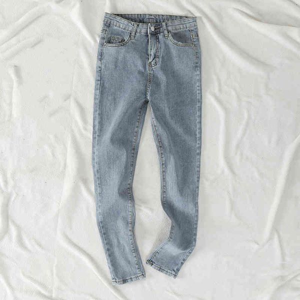 

women's jeans women denim skinny pants arrivals fashion high waist stretch slim pencil woman vaqueros mujer weiq, Blue