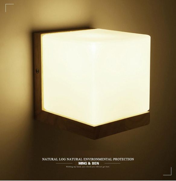 

wall lamp led e27 60w indoor light surface mounted cube for bedroom living room