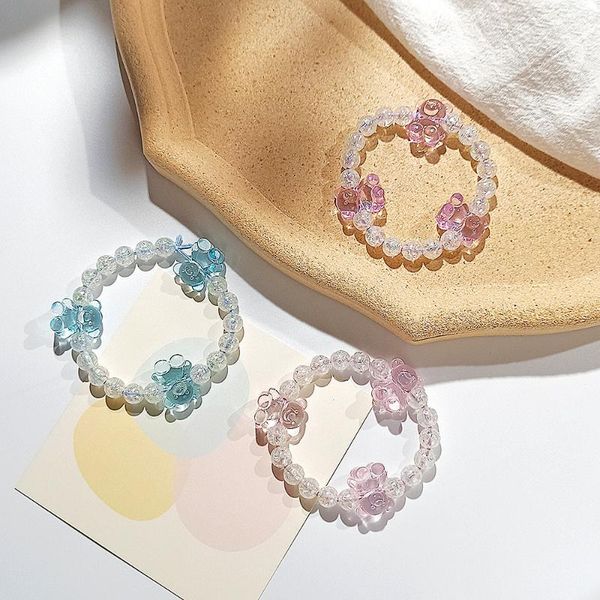 

hair clips & barrettes jelly bear transparent for diy baby girl's woman band headdress decoration bracelet work as and, Golden;silver