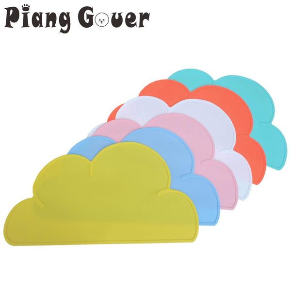 

cat beds & furniture silicone cloud pet pads dog puppy feeding mat dish bowl food water feed mats