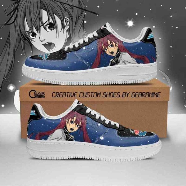

diy anime shoes ringo noyamano air gear custom sneakers casual running sport walking lightweight tennis, Black