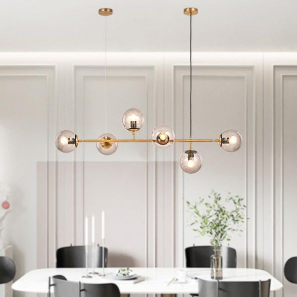 

pendant lamps europe led crystal glass ball lustre suspension hanging lamp living room lights kitchen chandeliers livingroom dining rooom