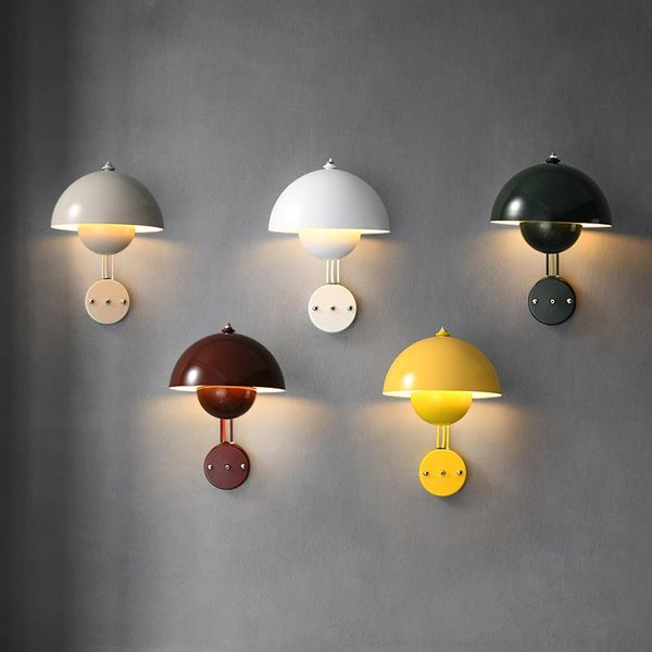

wall lamps nordic lamp creative indoor lighting modern art design bedside living room study el decoration flower bud fixture 96-240