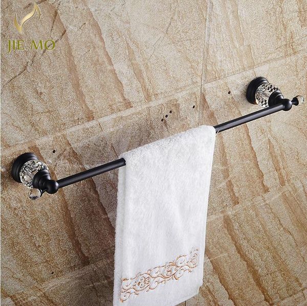 

towel racks brass & crystal black finish single bar,towel holder, rack, bars products,bathroom accessories n2188
