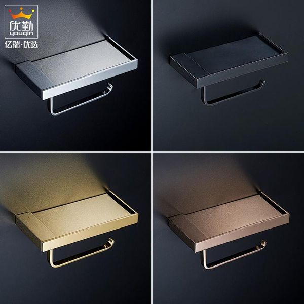 

toilet paper holders all copper mobile phone holder towel roll punching rack