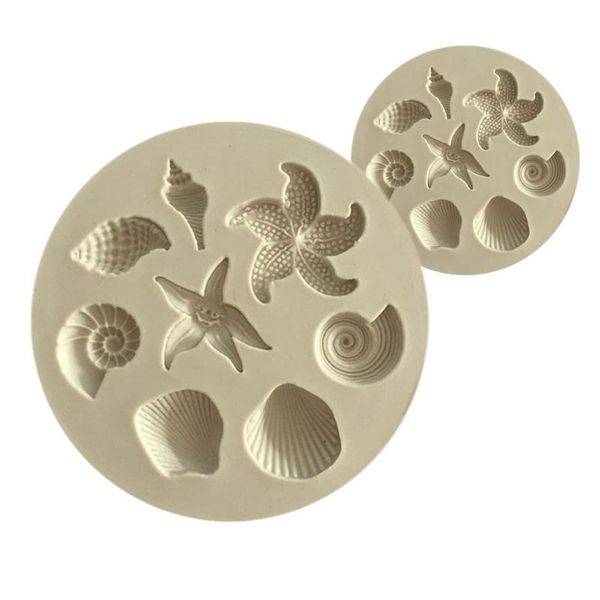 

baking moulds 3d cute seashell shaped silicone chocolates mould diy cake jelly fondant kitchen accessory