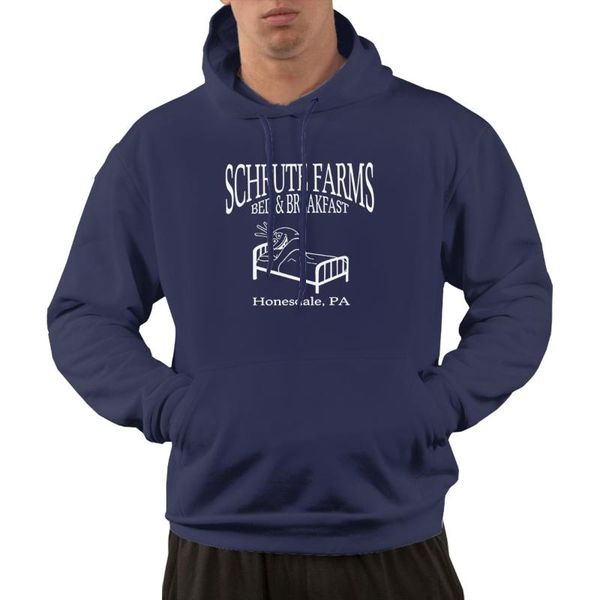 

men's hoodies & sweatshirts schrute farms bed breakfast hoodie custom pullover sweatshirt classic hoody hooded navy s, Black