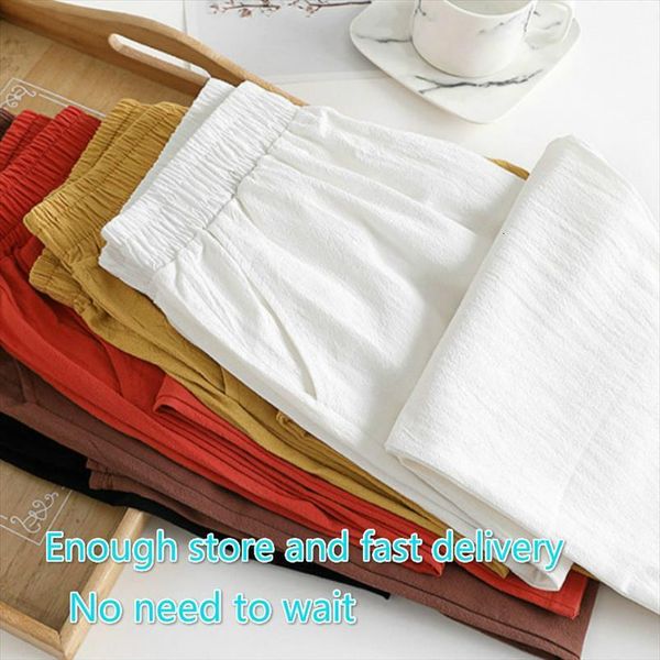 

pantalones de lino y women pant algodn para mujer, pantaln holgado informal talla grande, con cintura elstica bolsillos, color blanco,, Black;white