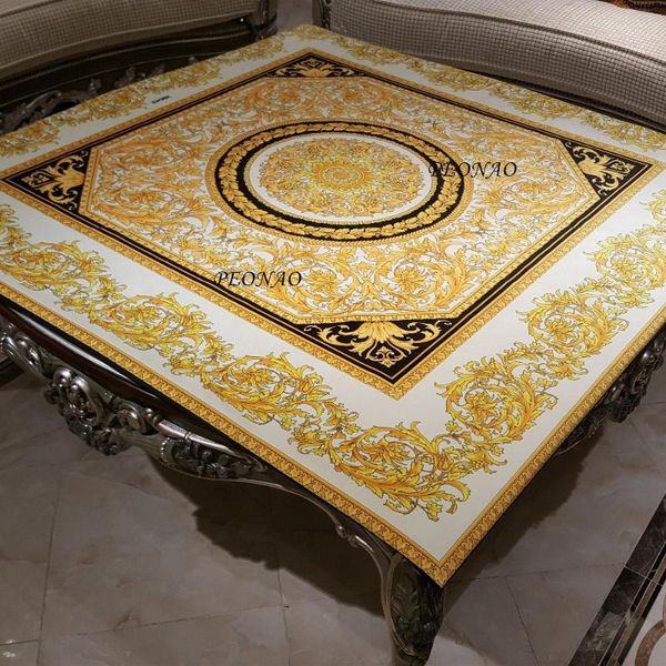 

style european velvet tablecloth luxury decorative golden table covers for home wedding cloths cloth