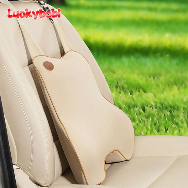 

seat cushions luckybobi car cushion chair massage lumbar support waist back memory foam pad for office home universal b02