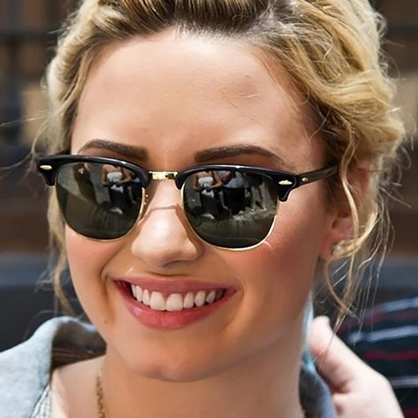

luxury fashion brand designer sunglasses mens women pilot eyewear glasses metal frame lens, White;black