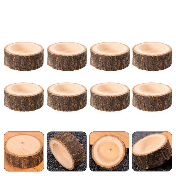 

candle holders 8pcs wooden wedding centerpieces christmas party home decoration