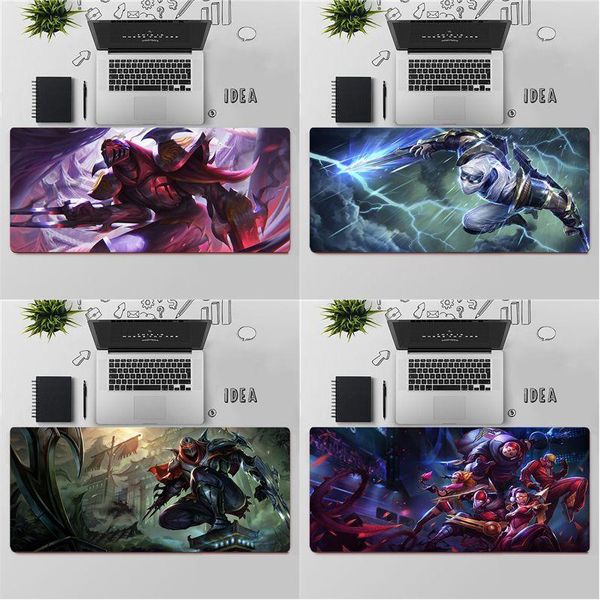 

mouse pads & wrist rests fhnblj league of legends zed locking edge pad game large keyboards mat