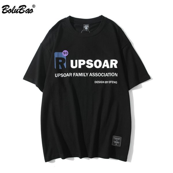 

bolubao brand men t-shirts fashion summer t shirts men's high street clothing youth skateboard t shirts male 210518, White;black