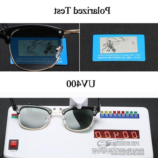 

sunglasses simprect retro polarized sunglasses men 2021 uv400 square hd mirror sun glasses vintage lunette de soleil homme, Black